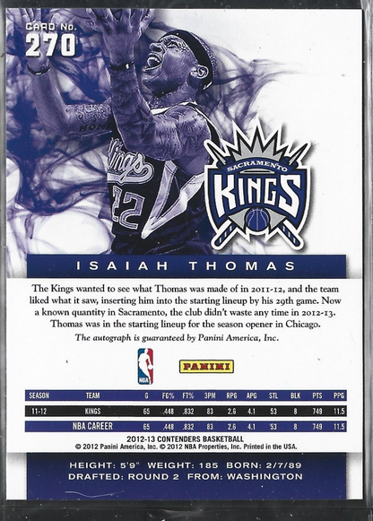 Isaiah Thomas Contenders RC Auto