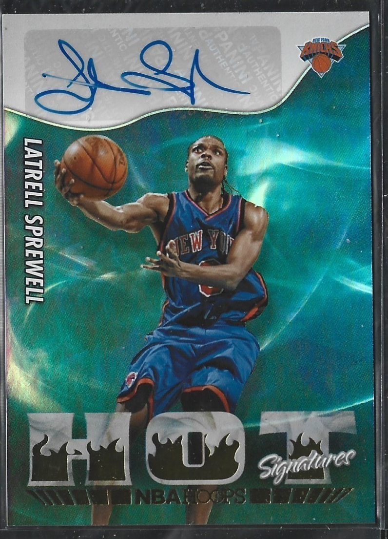 Latrell Sprewell Hot Signatures Auto