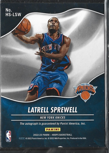 Latrell Sprewell Hot Signatures Auto