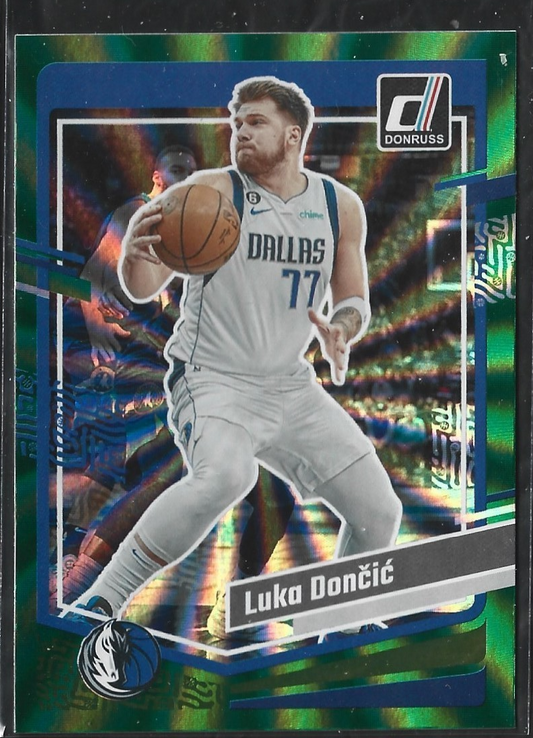 Luka Doncic Donruss Green Laser