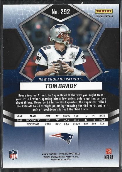 Tom Brady Mosaic Green