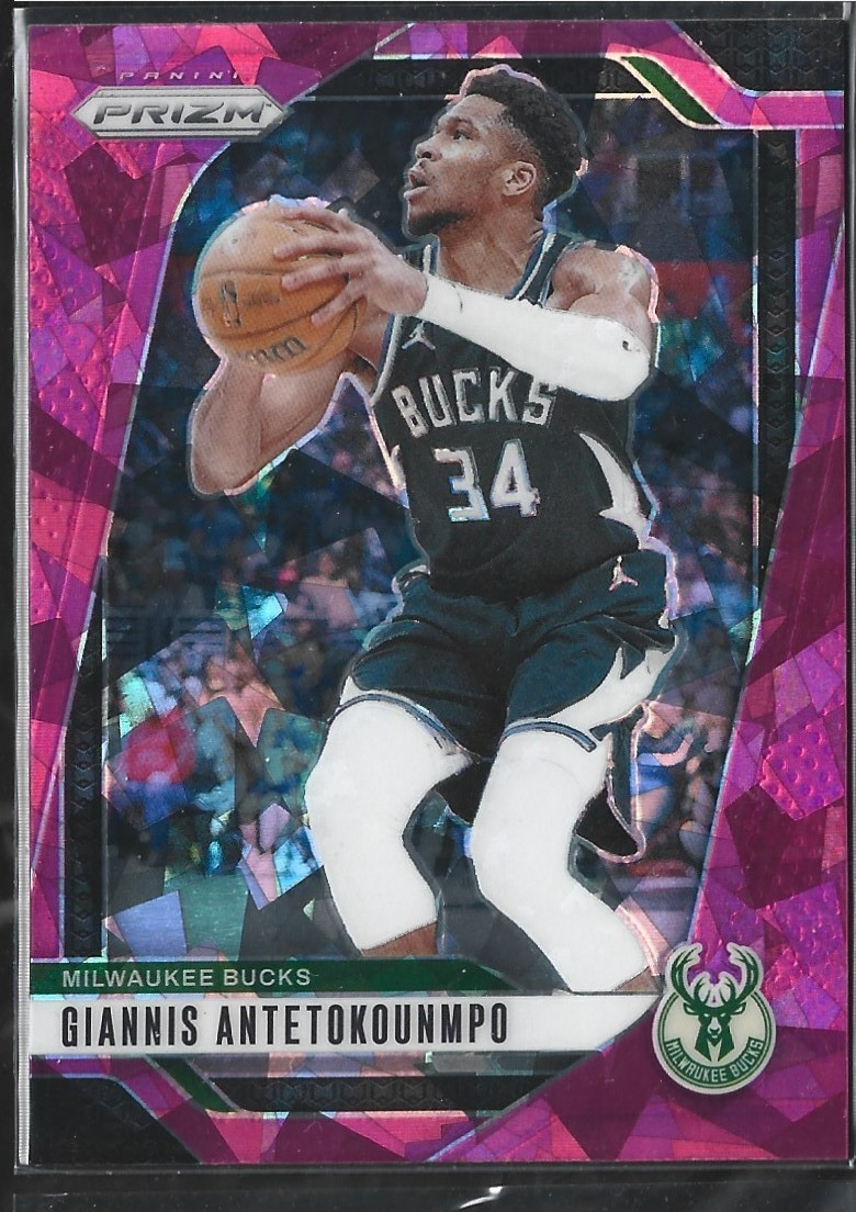 Giannis Antetokounmpo Prizm Pink Cracked Ice