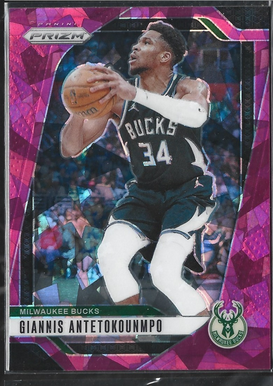 Giannis Antetokounmpo Prizm Pink Cracked Ice