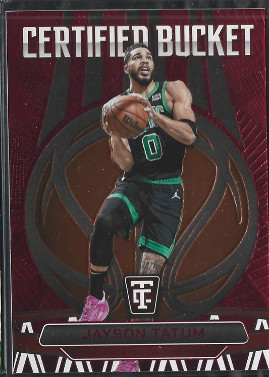 Jayson Tatum Certified Bucket Red /99