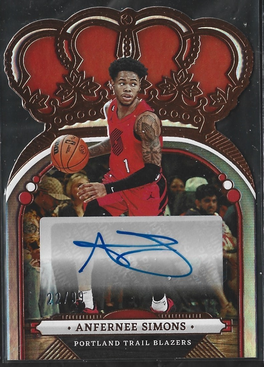 Anfernee Simons Crown Bronze Auto /99