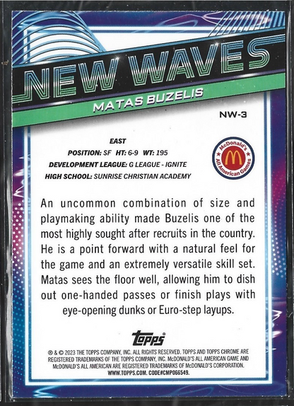 Matas Buzelis New Waves Refractor