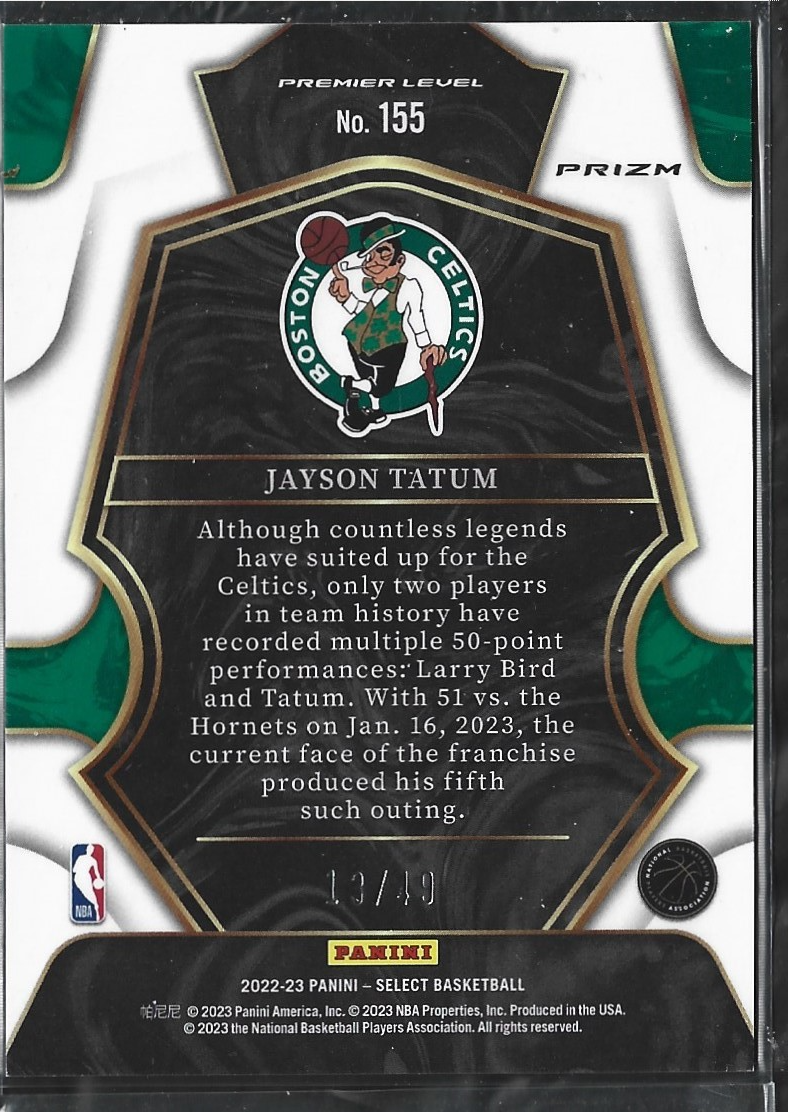 Jayson Tatum Premier Tricolor /49