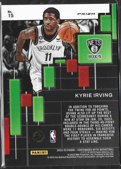 Kyrie Irving Playing The Numbers Game Blue Cracked Ice /75