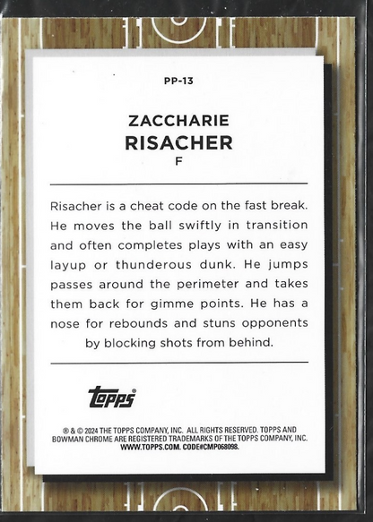 Zaccharie Risacher Bowman Chrome Refractor