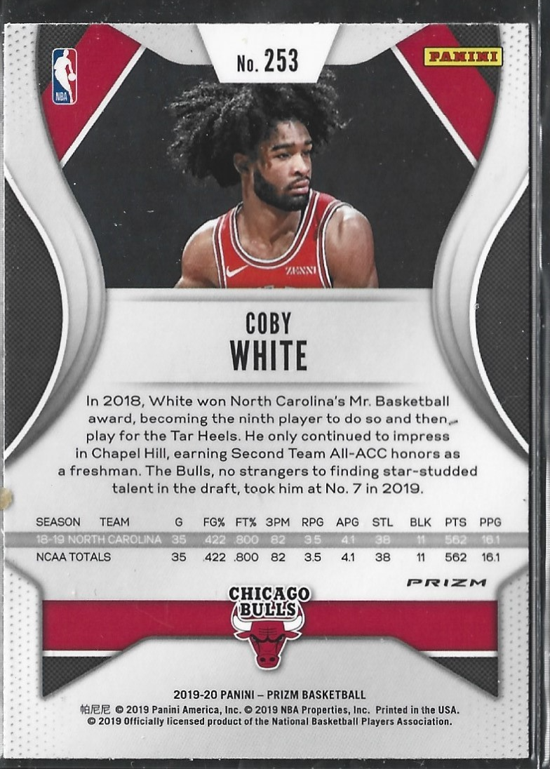 Coby White Prizm RC Silver