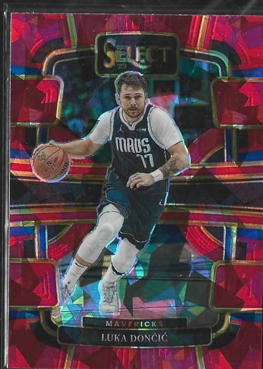 Luka Doncic Select Concourse Red Cracked Ice