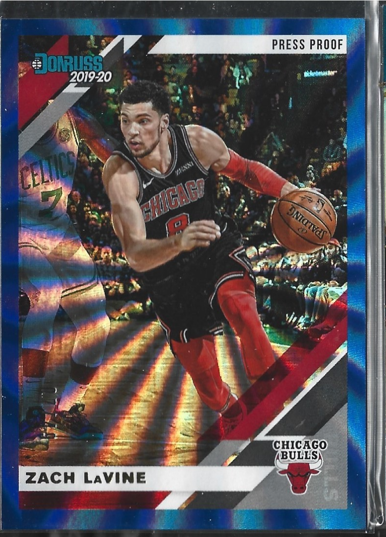 Zach Lavine Donruss Blue Laser Press Proof /49