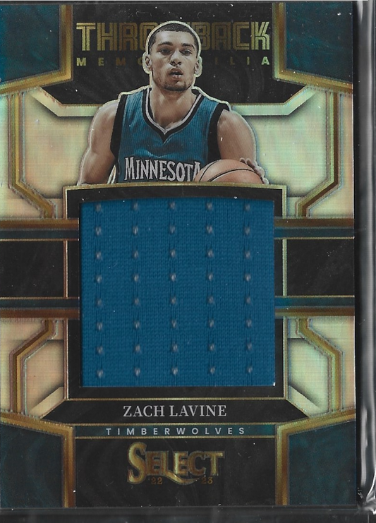 Zach Lavine Throwback Memorabilia Game Used