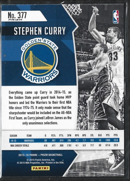 Stephen Curry 2014-15 All-NBA First Team Silver