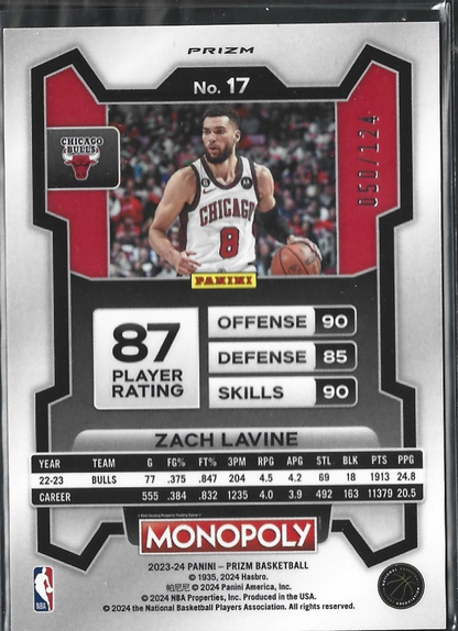 Zach Lavine Monopoly Orange 124