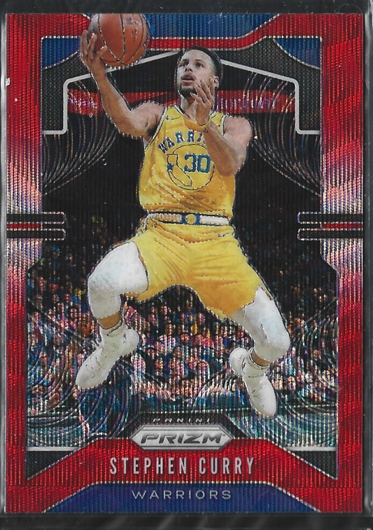 Stephen Curry Prizm Ruby Wave