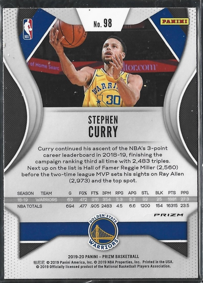 Stephen Curry Prizm Ruby Wave