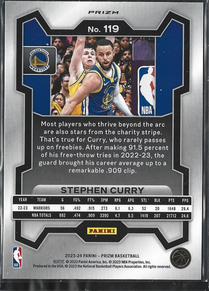 Stephen Curry Prizm Fast Break Disco