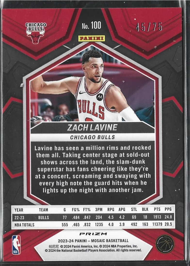 Zach Lavine Mosaic Green /75