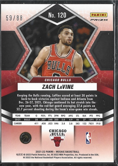 Zach Lavine Mosaic Red Yellow /88