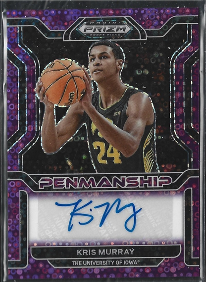 Kriss Murray Penmanship Auto Fastbreak Purple /50