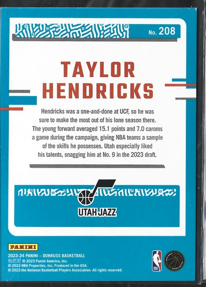 Taylor Hendricks Donruss Red Laser