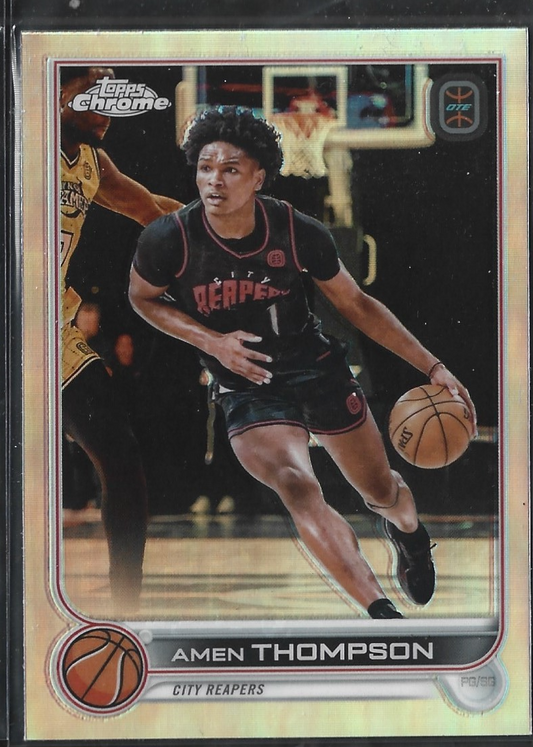 Amen Thompson Topps Chrome Refractor