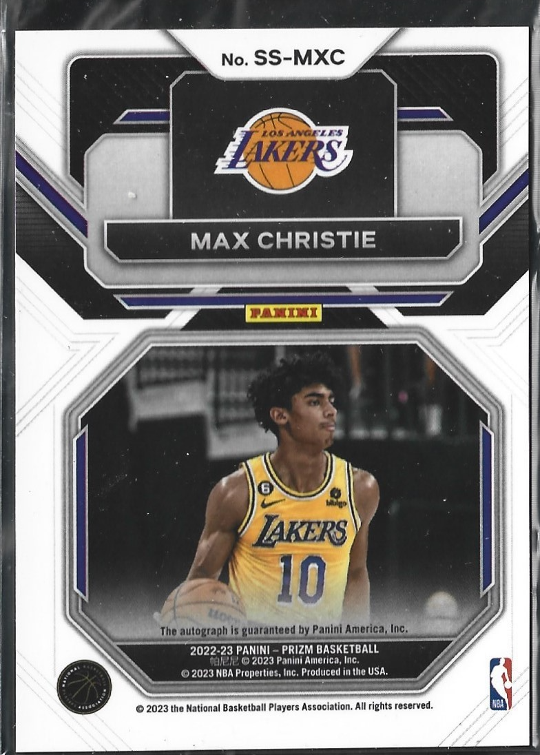 Max Christie Sensational Signatures RC Auto