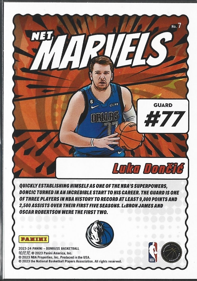 Luka Doncic Net Marvels Gold Press Proof