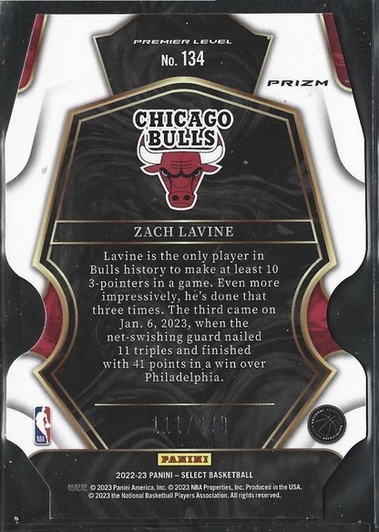 Zach Lavine Premier Diecut Blue /249