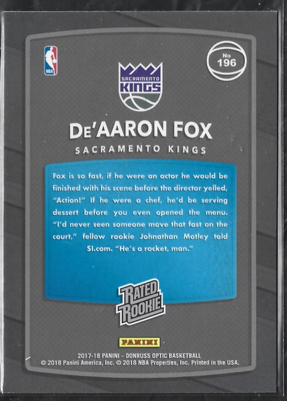 De'Aaron Fox Optic Red Blue Yellow RC