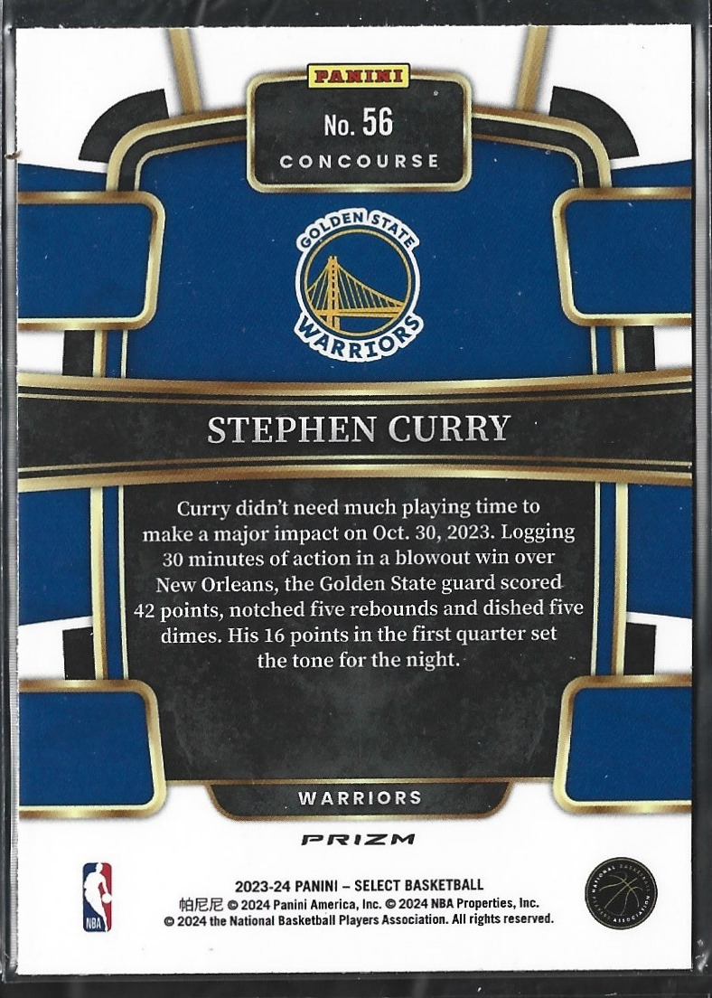 Stephen Curry Concourse Blue Cracked Ice