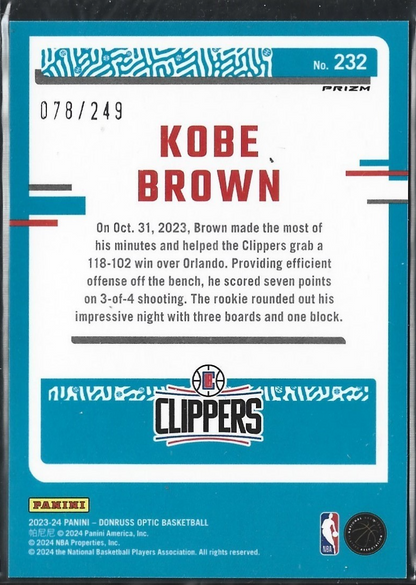 Kobe Brown Optic Seismic Blue /249