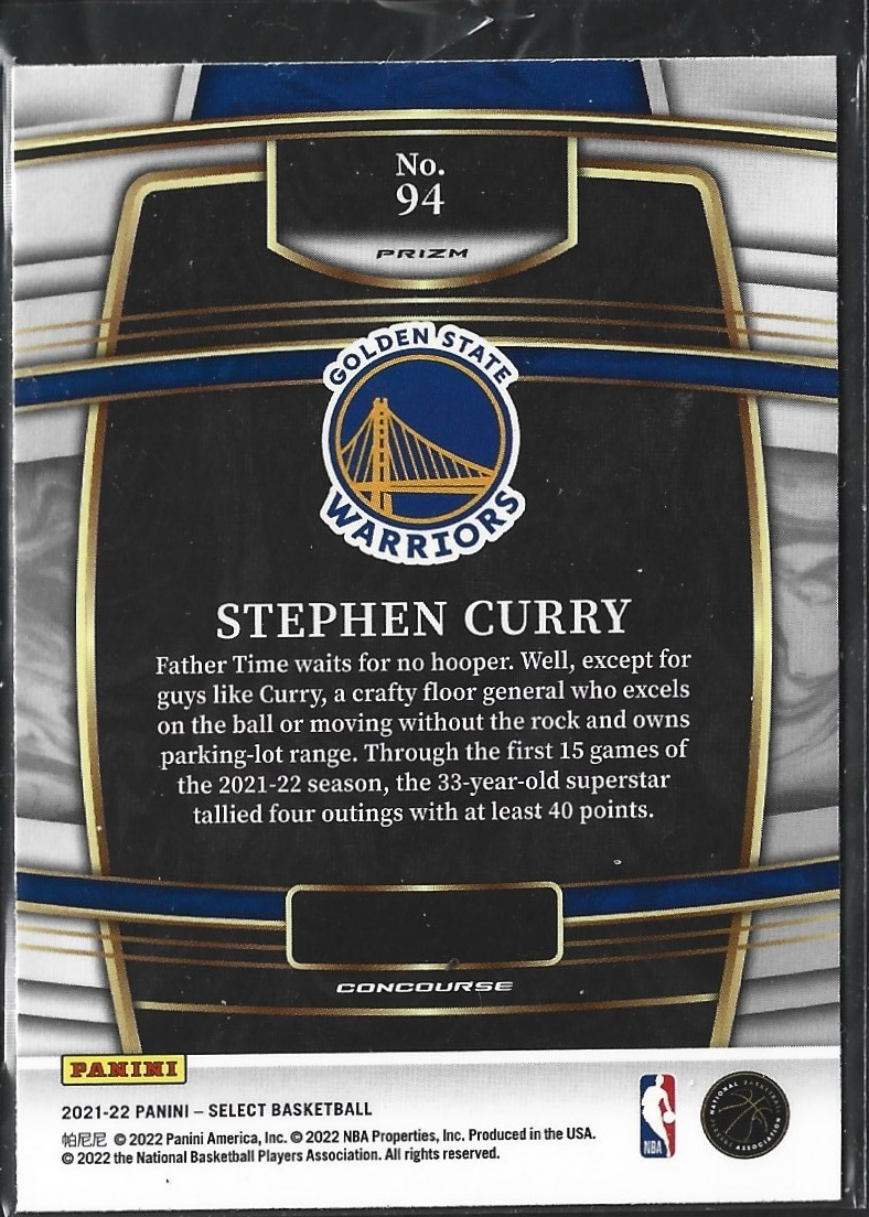 Stephen Curry Concourse Silver