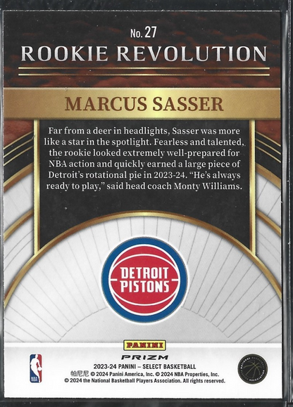 Marcus Sasser Rookie Revolution Tectonic