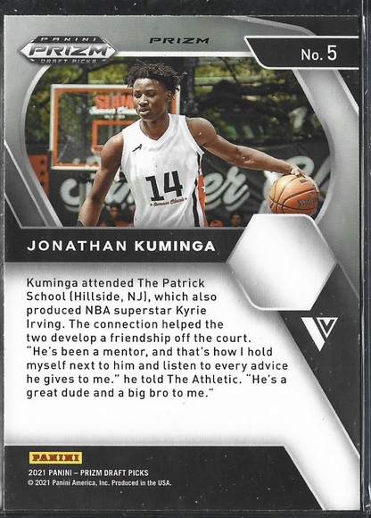 Jonathan Kuminga Prizm Draft Picks Red Disco