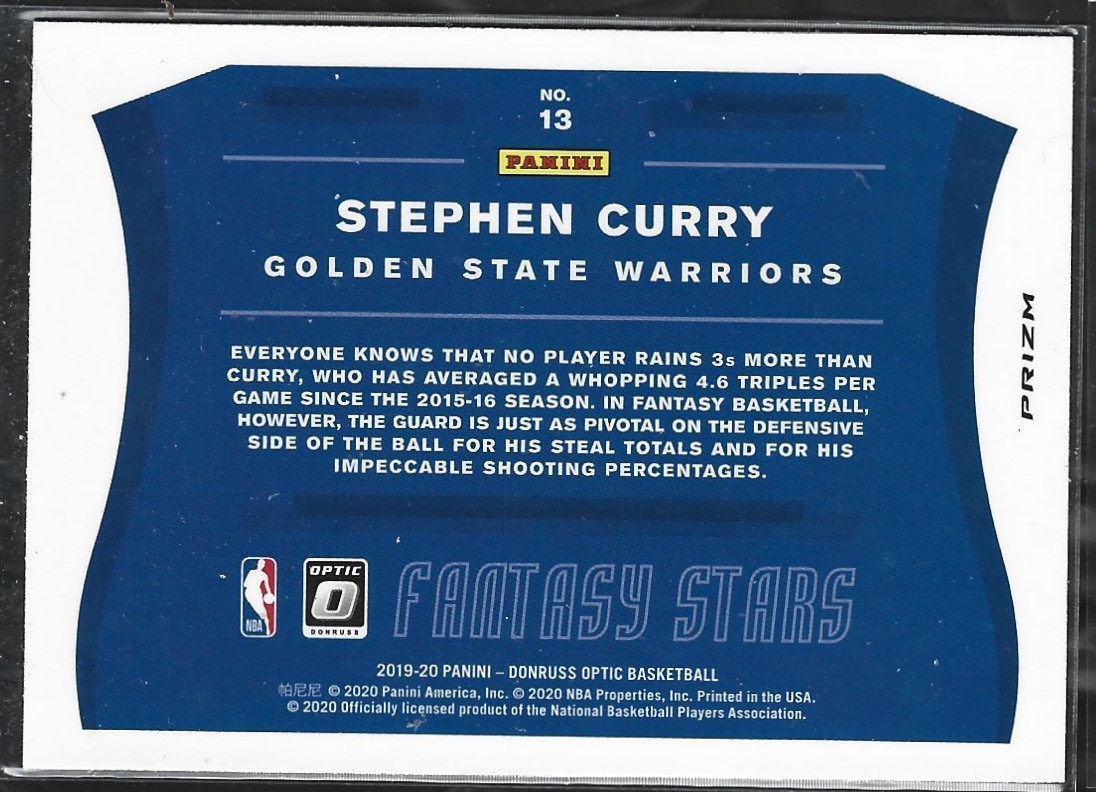 Stephen Curry Fantasy Stars Silver