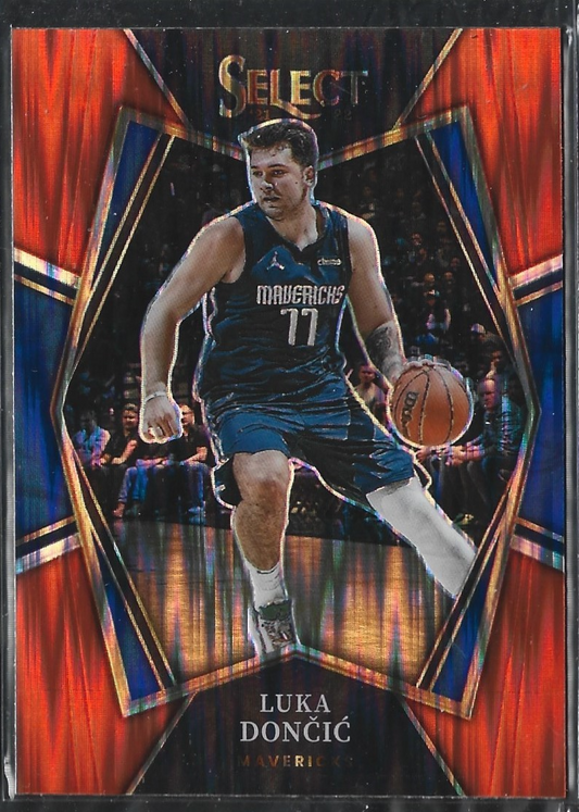Luka Doncic Select Premier Orange Flash