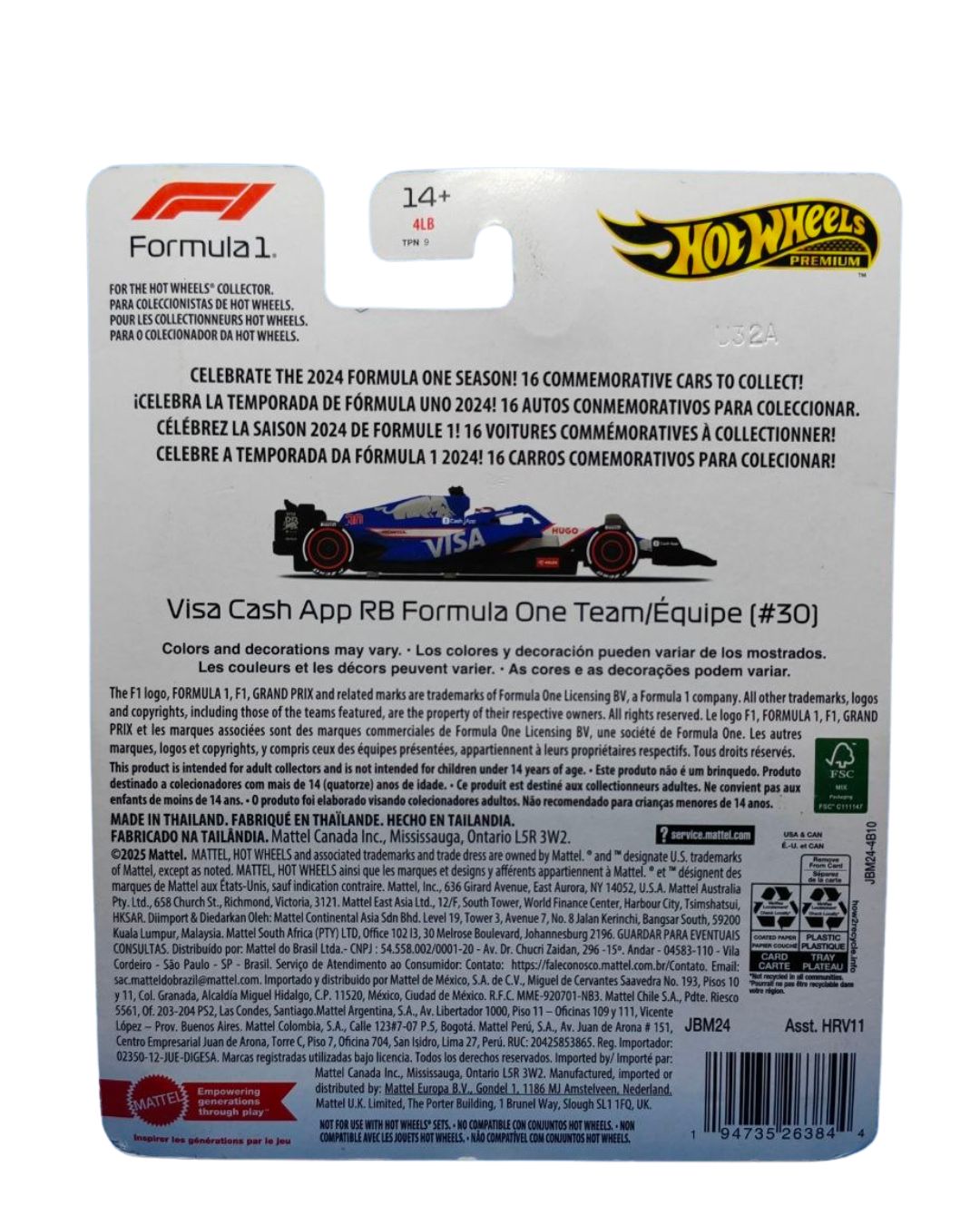 Visa Cash App Racing Bull Formula 1 Team #30