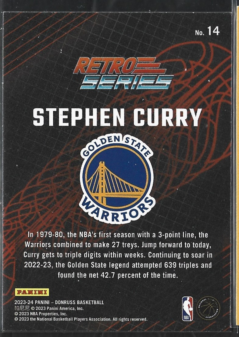 Stephen Curry Retro Series Press Proof