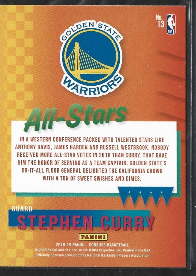 Stephen Curry All-Stars Press Proof