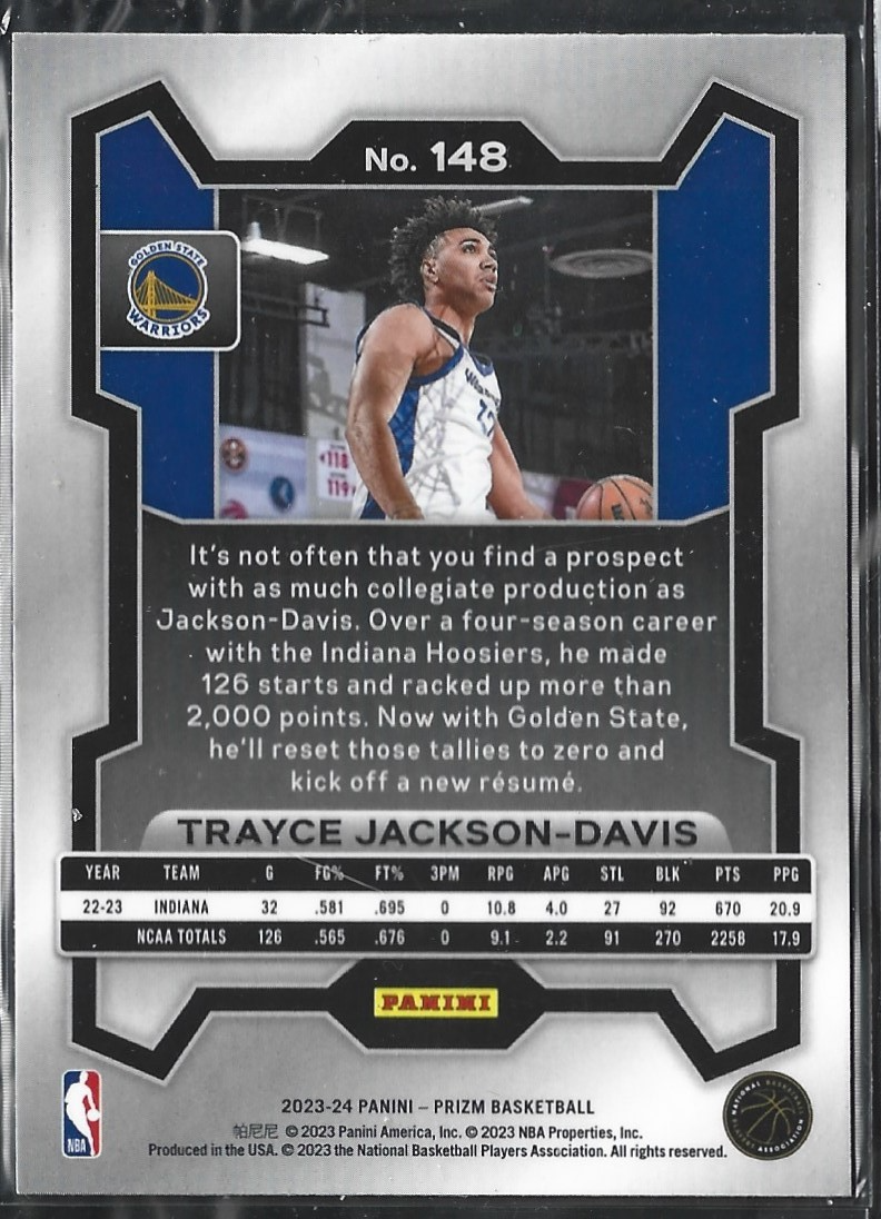 Trayce Jackson-Davis Prizm RC