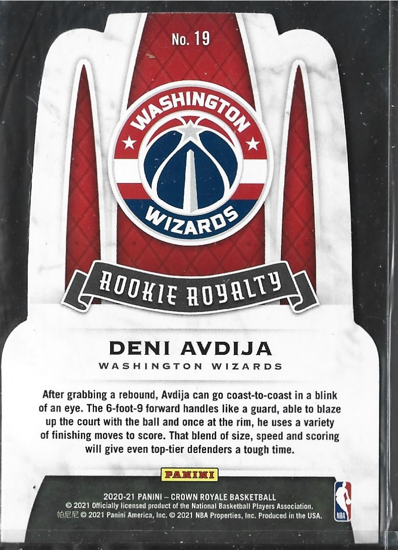 Deni Avdija Rookie Royalty Blue /75