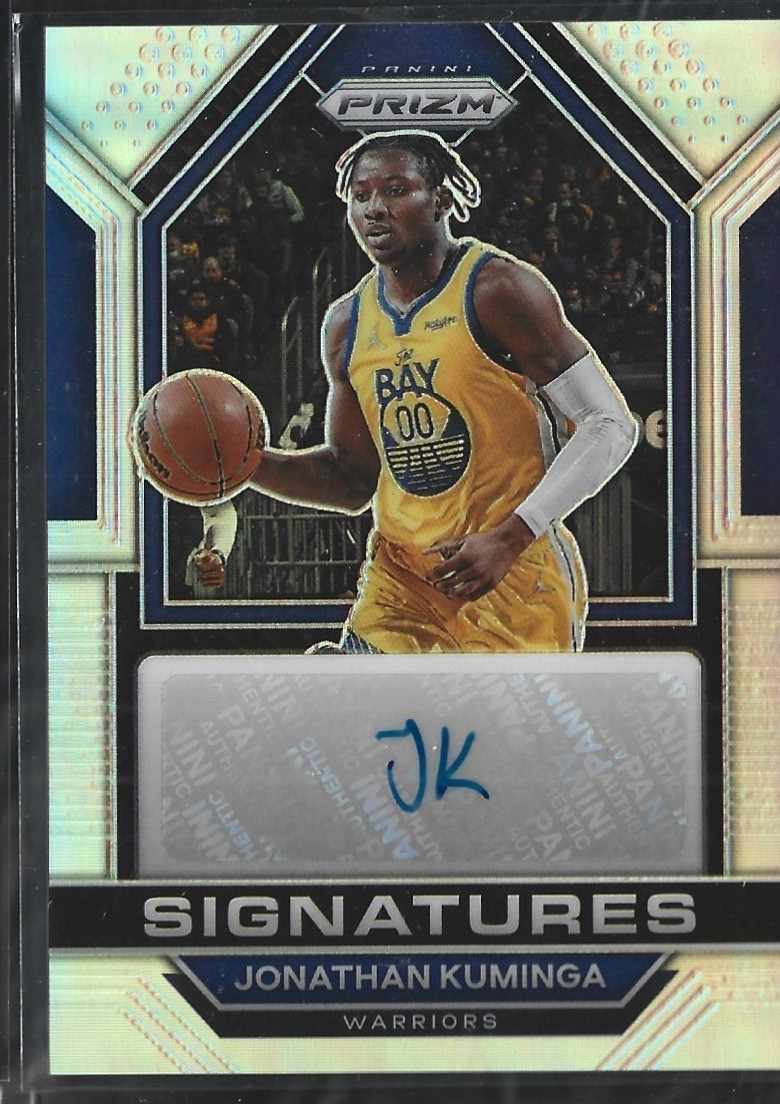 Jonathan Kuminga Prizm Signatures Silver Auto