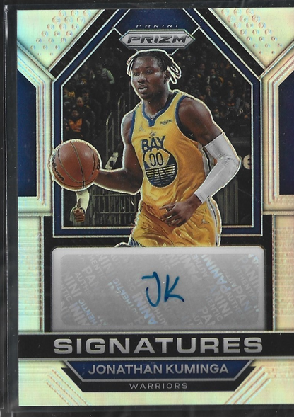 Jonathan Kuminga Prizm Signatures Silver Auto