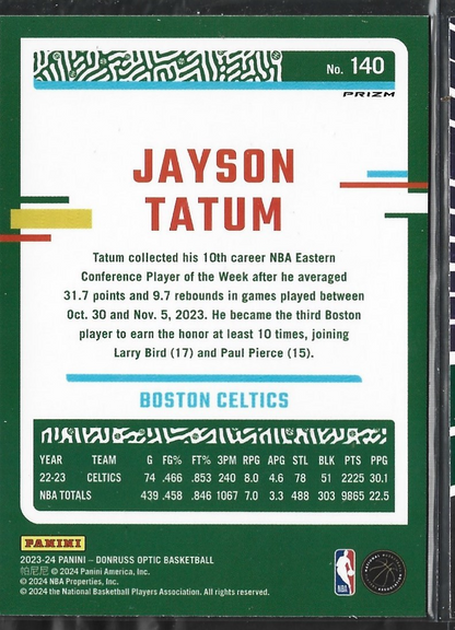 Jayson Tatum Optic Silver