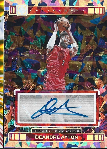 DeAndre Ayton Photogenic Cracked Ice Auto /75