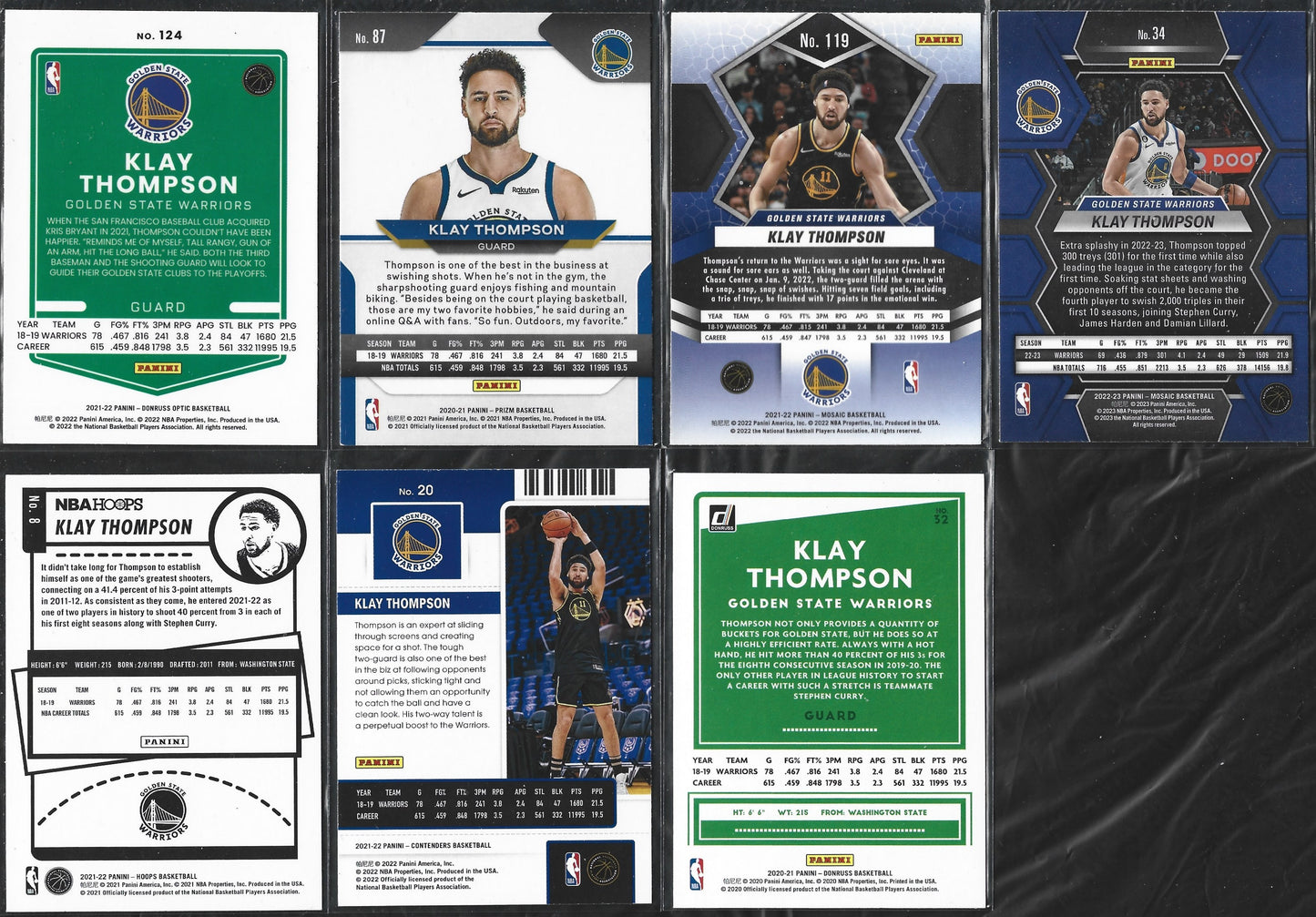 Klay Thompson 20 php Assorted Cards