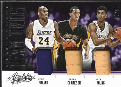Los Angels Lakers Absolute Team Trios Game Used /99