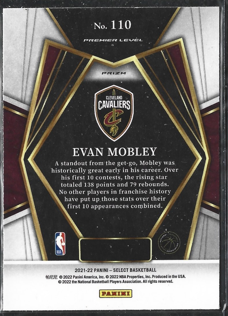 Evan Mobley Premier Silver